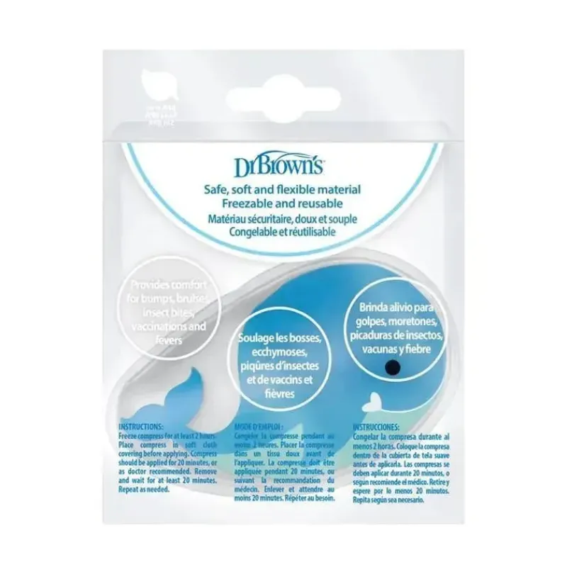Dr. Brown's Medicine Dispenser*Dr. Brown's - 2Pk Cold Compress, Polar Bear & Whale