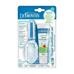 Dr. Brown's Oral & Nasal Care*Dr. Brown's - 2Pk Silicone Finger Brush With Toothpaste