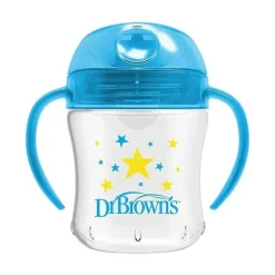 Dr. Brown's Straw, Sippy & Training Cups|Dishes, Utensils & Food Containers*Dr. Brown’s - Soft Spout Transition Cup, Blue