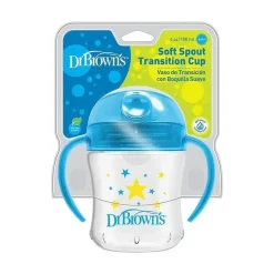 Dr. Brown's Straw, Sippy & Training Cups|Dishes, Utensils & Food Containers*Dr. Brown’s - Soft Spout Transition Cup, Blue