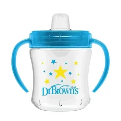 Dr. Brown's Straw, Sippy & Training Cups|Dishes, Utensils & Food Containers*Dr. Brown’s - Soft Spout Transition Cup, Blue