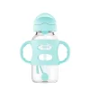 Dr. Brown's Straw, Sippy & Training Cups|Dishes, Utensils & Food Containers*Dr. Brown's - Wide-Neck Sippy Straw Bottles W/ Silicone Handles, Green