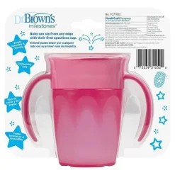 Dr. Brown's Straw, Sippy & Training Cups|Dishes, Utensils & Food Containers*Dr. Brown's Cheers 360 Spoutless Training Cup, Pink