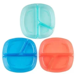 Dr. Brown's Plates & Bowls|Dishes, Utensils & Food Containers*Dr. Brown's Divided Plates, Baby Plates 3-Pack