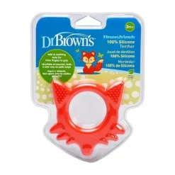 Dr. Brown's Toys For 0-12 Months|Gift For Baby*Dr. Brown's Flexees Friends Teethers, Assorted (purple, red or blue)