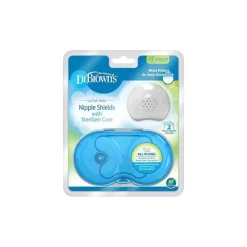 Dr. Brown's Nipple Protector*Dr. Brown's Nipple Shields 2Pk With Sterilizer Case, Size 1