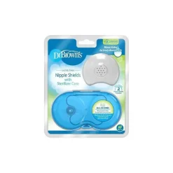 Dr. Brown's Nipple Protector*Dr. Brown's Nipple Shields 2Pk With Sterilizer Case, Size 2