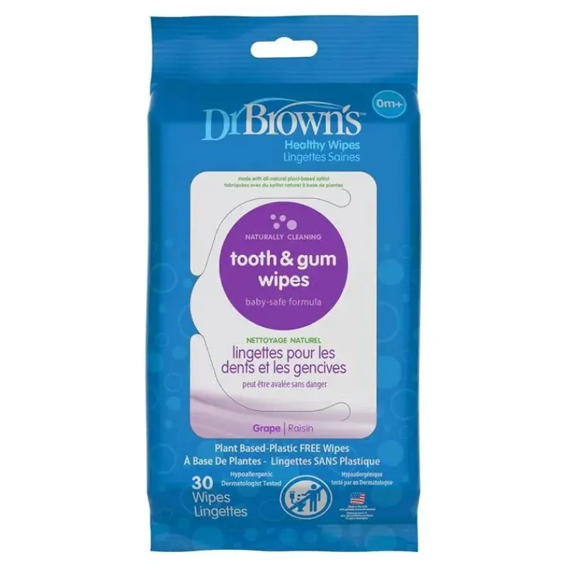 Dr. Brown's Oral & Nasal Care*Dr. Brown's Tooth And Gum Wipes 30-Pack