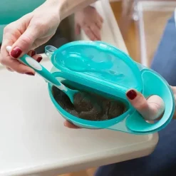 Dr. Brown's Suction Plates & Bowls|Dishes, Utensils & Food Containers*Dr. Brown's Travel Fresh Bowl And Spoon, 1-Pack, Turquoise