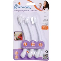 Dreambaby Oral & Nasal Care*- 3 Stage Baby Gum & Tooth Care, White