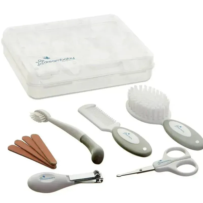 Dreambaby Grooming*- Essential Baby Grooming Kit & Healthcare Set, 10 Pack, Grey