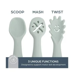 Dreambaby Utensils & Accessories|Dishes, Utensils & Food Containers*- Scoop and Mash, Twist Seafoam
