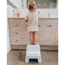 Dreambaby Step Stools*- 2-Up Step Stool, Grey/White