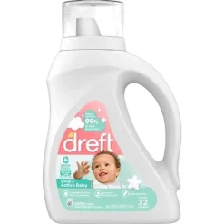 Tender Kisses Laundry & Accessories*Dreft - Newborn Baby Liquid Laundry Detergent - 32 Loads