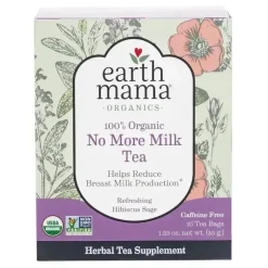 Earth Mama Maternity Health & Wellness|Gift For Mom*- Organic No More Milk Tea Bags for Weaning from Breastmilk