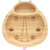 Eco Rascals Suction Plates & Bowls|Dishes, Utensils & Food Containers*- Bamboo Suction Plate, Ladybird, Pink