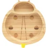 Eco Rascals Suction Plates & Bowls|Dishes, Utensils & Food Containers*- Bamboo Suction Plate, Ladybird, Yellow