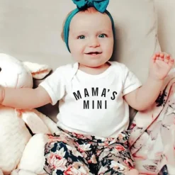 Eden u0026 Eve Baby Onesies & Bodysuits*Eden & Eve - Baby Unisex Mama's Mini Baby Onesie, White
