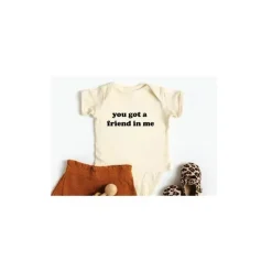 Eden u0026 Eve Baby Onesies & Bodysuits*Eden & Eve You Got A Friend In Me Baby Onesie Natural - Baby body Clothes