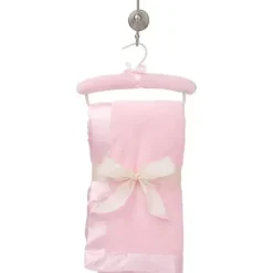 Elegant Baby Blankets & Quilts*Chalk Pink Hanging Coral Fleece Baby Blanket