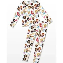 Ellie Sue Disney Princess|Baby Sleepwear*- Baby Girl Bamboo Princess Pajamas