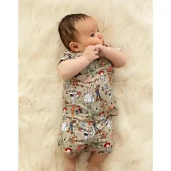 Ellie Sue Baby Sleepwear*- Baby Girl Bamboo Round Up Gang Lounge Set