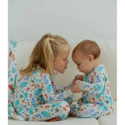 Ellie Sue Baby Sleepwear*- Baby Monsters Zipper Romper