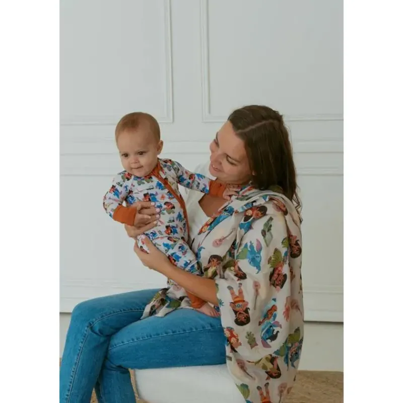 Ellie Sue Baby Sleepwear*- Baby Ohana Zipper Romper
