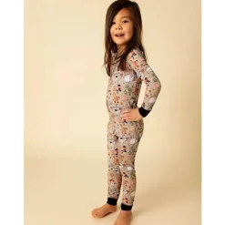 Ellie Sue Baby Sleepwear*- Baby Round Up Gang Bamboo Pajamas