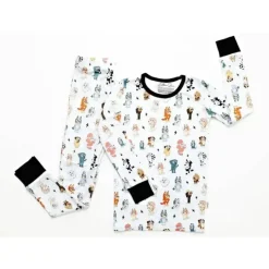 Ellie Sue Baby Sleepwear*- Blue Dog & Friends Bamboo Pajamas
