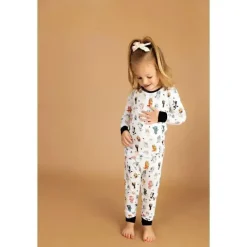 Ellie Sue Baby Sleepwear*- Blue Dog & Friends Bamboo Pajamas
