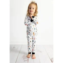 Ellie Sue Baby Sleepwear*- Blue Dog & Friends Bamboo Pajamas