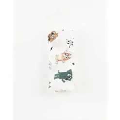 Ellie Sue Blankets & Quilts*- Blue Dog & Friends Bamboo Muslin Blanket