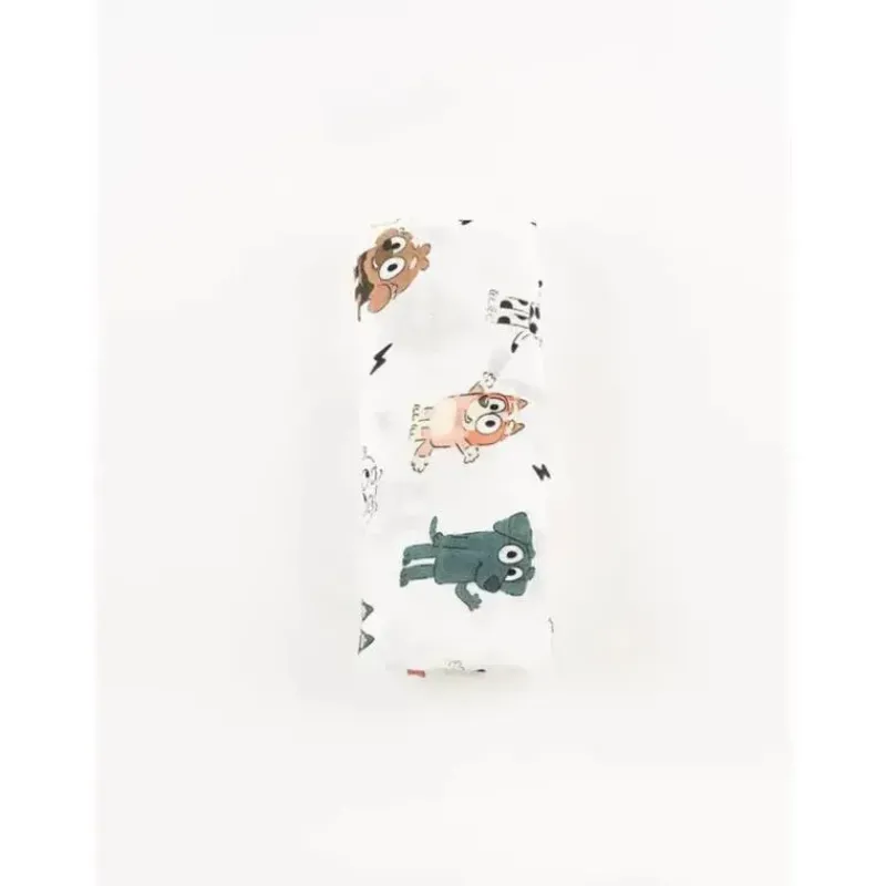 Ellie Sue Blankets & Quilts*- Blue Dog & Friends Bamboo Muslin Blanket