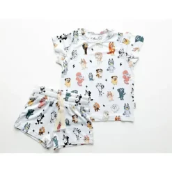 Ellie Sue Baby Sleepwear*- Bluey & Friends Bamboo Lounge Set