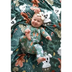 Ellie Sue Baby Sleepwear*- Disney Mickey Christmas Magic Zipper Romper