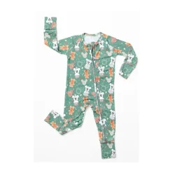 Ellie Sue Baby Sleepwear*- Disney Mickey Christmas Magic Zipper Romper