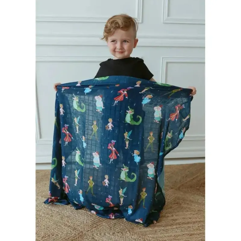 Ellie Sue Blankets & Quilts*- Disney Peter Pan Muslin Blanket