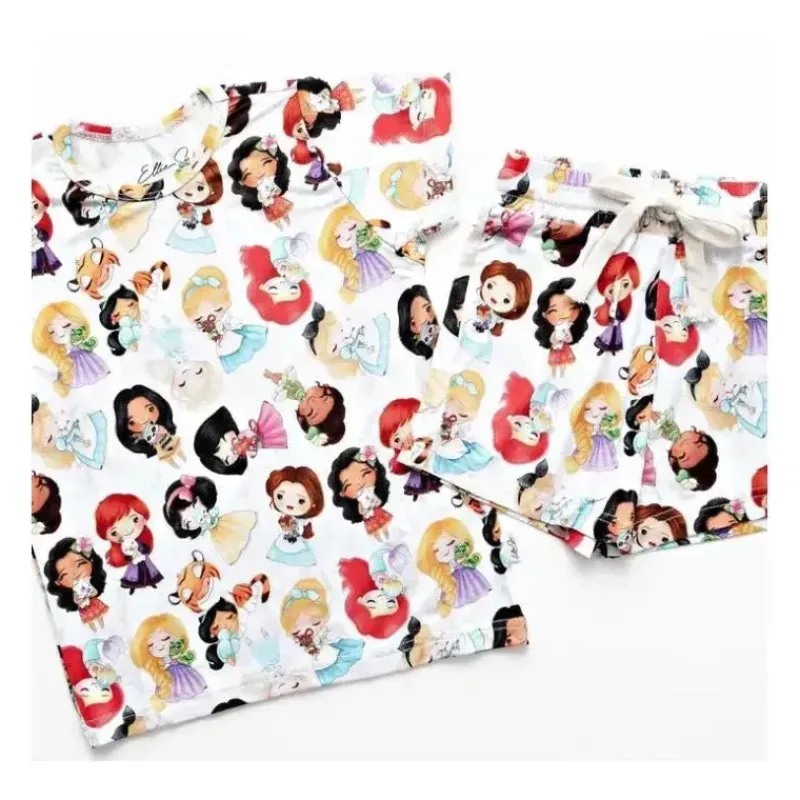 Ellie Sue Disney Princess|Baby Sleepwear*- Princess Bamboo Lounge Set