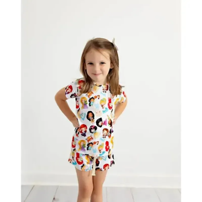 Ellie Sue Disney Princess|Baby Sleepwear*- Princess Bamboo Lounge Set