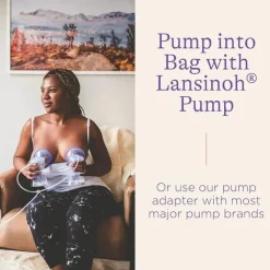Lansinoh Breast Pump Accessories*Emerson Healthcare - Breastmilk Storage Bags, 50 Count, 4 Ounce