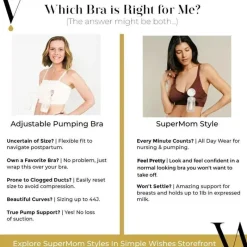 Lansinoh Breast Pump Accessories*Emerson Healthcare - Simple Wishes L and L+, Hands-Free Breast Pump Bra