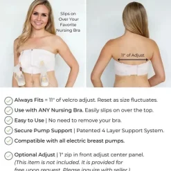 Lansinoh Breast Pump Accessories*Emerson Healthcare - Simple Wishes L and L+, Hands-Free Breast Pump Bra