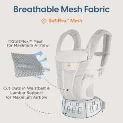 Ergobaby Front, Hip And Backpack Carriers*Ergo Baby - Omni Breeze, Slate Blue