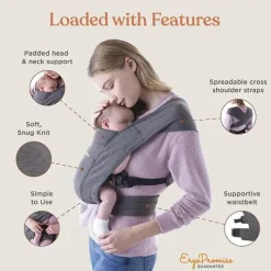 Ergobaby Front, Hip And Backpack Carriers*- Embrace Cozy, Soft Olive