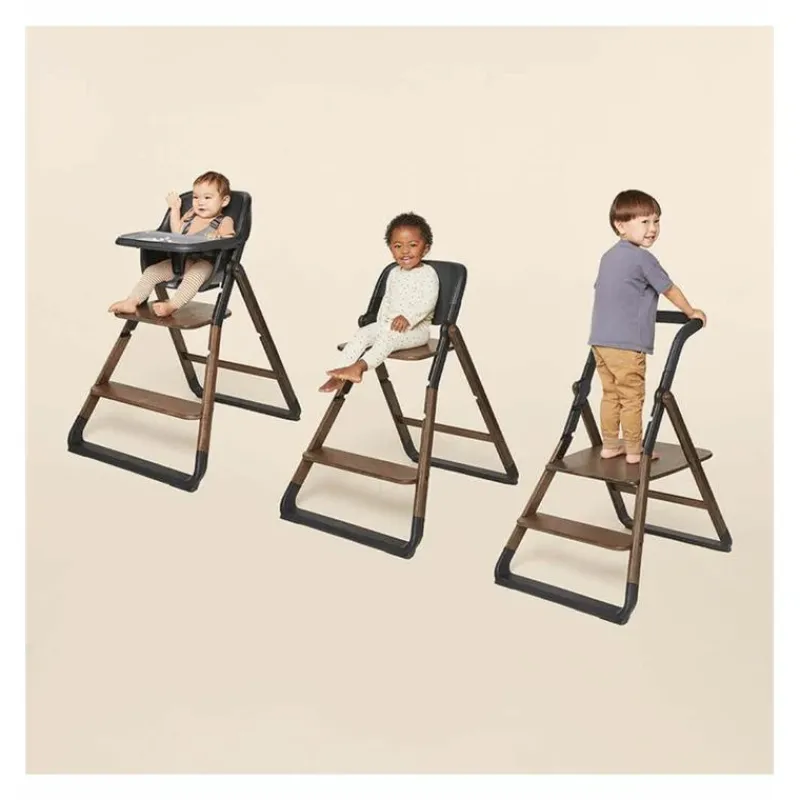 Ergobaby High Chair*- Evolve High Chair, Dark Wood (Kitchen Helper Piece is sold separately)