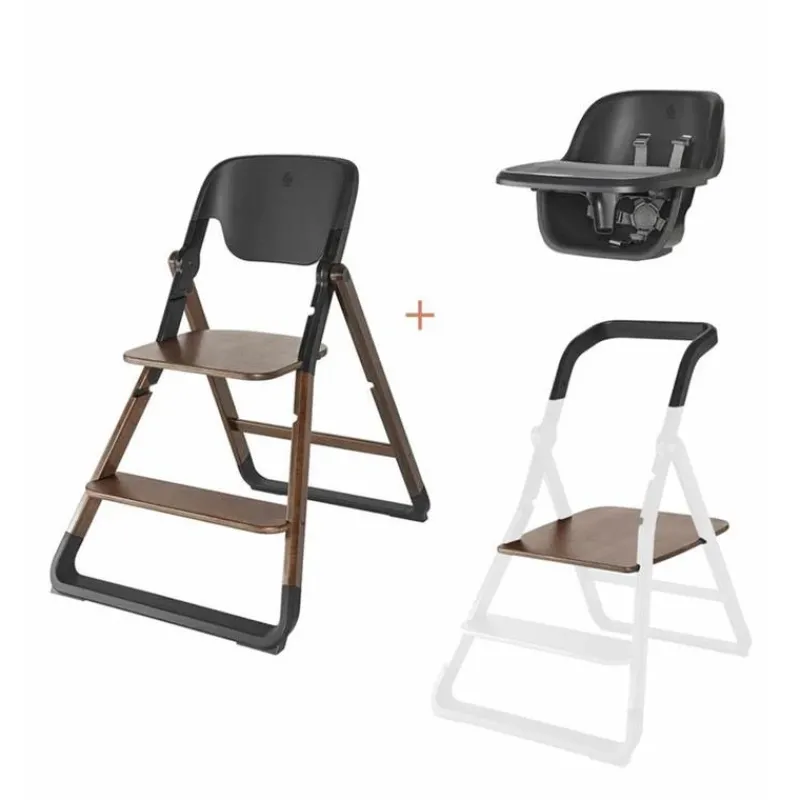 Ergobaby High Chair*- Evolve High Chair, Dark Wood (Kitchen Helper Piece is sold separately)