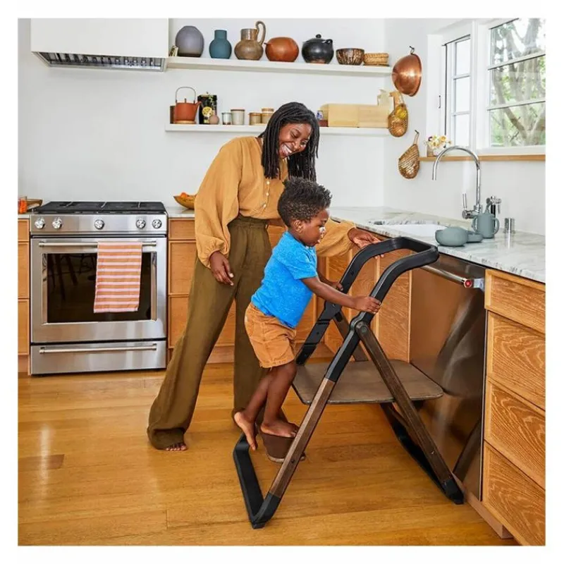 Ergobaby High Chair*- Evolve High Chair, Dark Wood (Kitchen Helper Piece is sold separately)