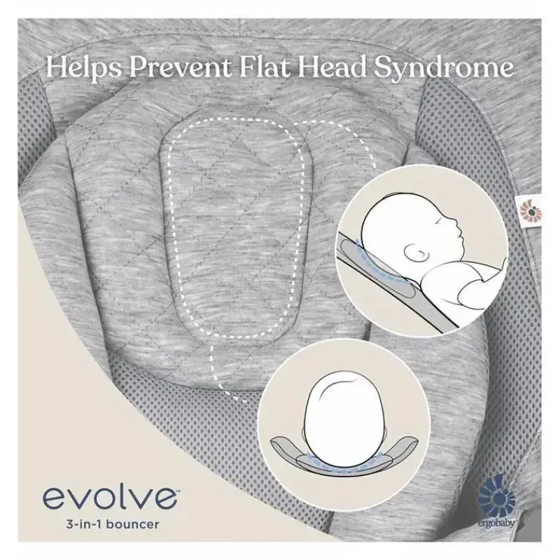 Ergobaby Bouncers, Swings & Rockers*- 3-in-1 Evolve Bouncer, Charcoal Grey