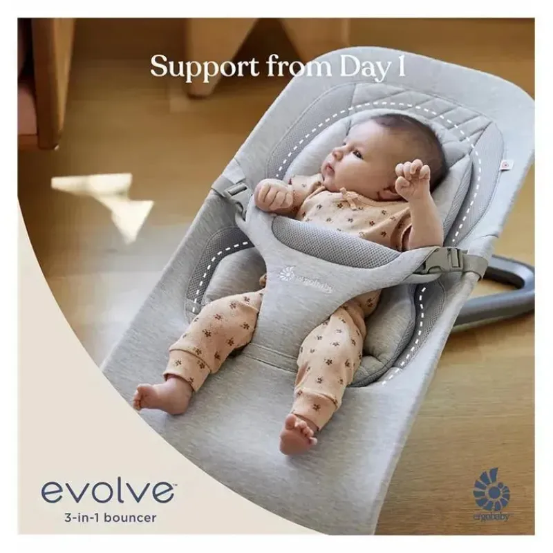 Ergobaby Bouncers, Swings & Rockers*- 3-in-1 Evolve Bouncer, Charcoal Grey